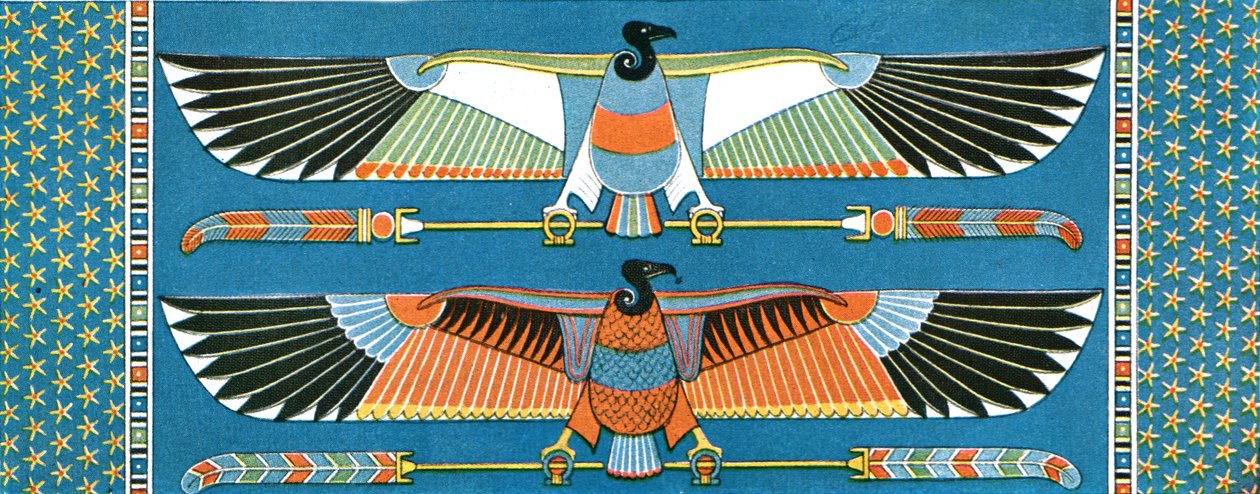 Grib loftdekorationer, Philae, Egypten, 1928. af Unbekannt