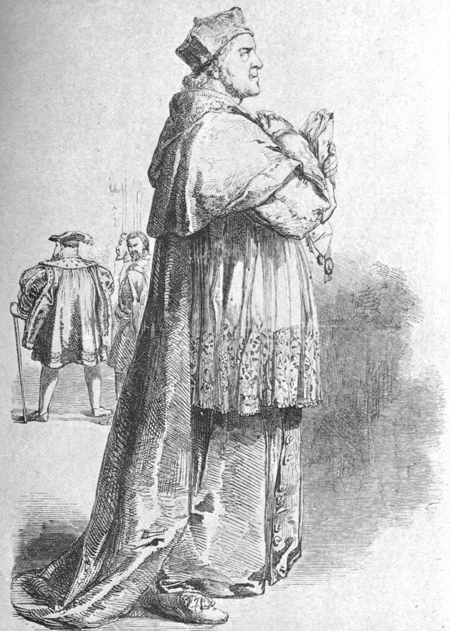 W. Macready som kardinal Wolsey, midten af det 19. århundrede, 1901. af Unbekannt