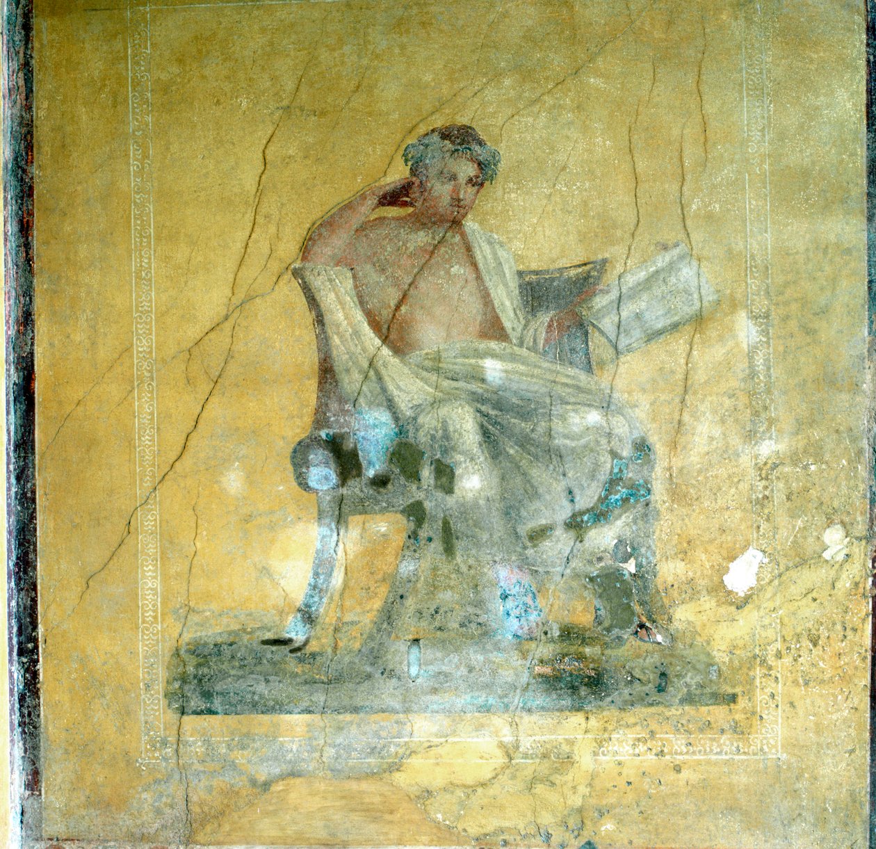 Murfresko, Menanderens hus, Pompeji af Unbekannt