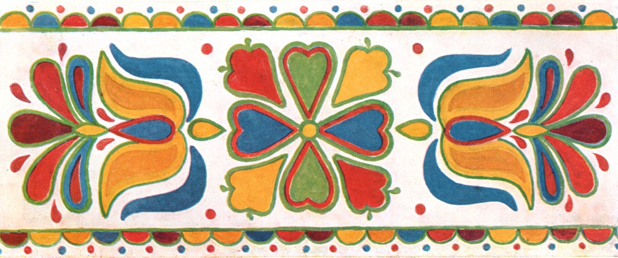 Vægdekoration, Moravia, Tjekkoslovakiet, 1928. af Unbekannt
