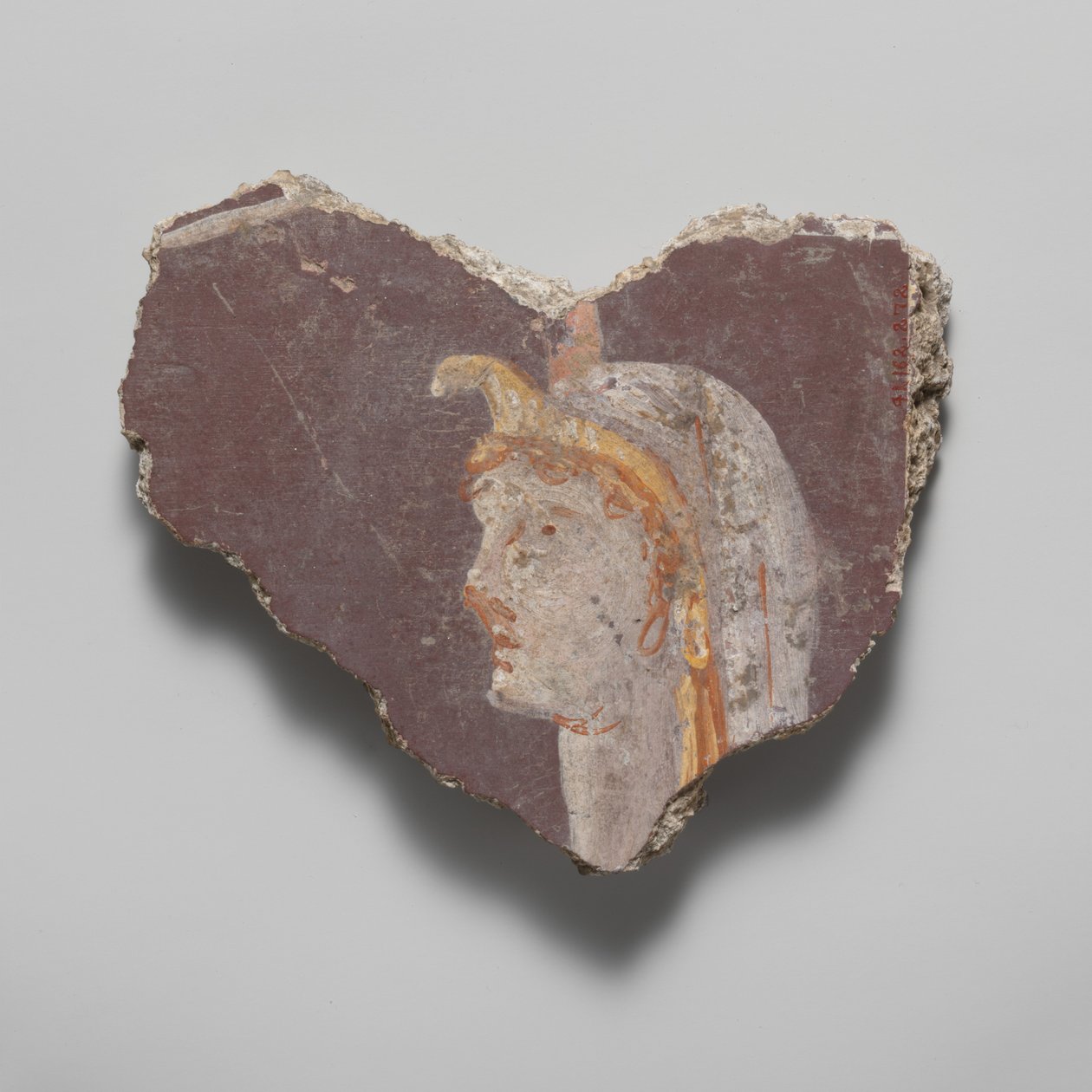 Vægmaleri fragment, 1. århundrede e.Kr. af Unbekannt