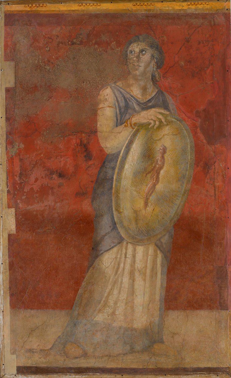 Vægmaleri fra værelse H i P. Fannius Synistors villa i Boscoreale, ca. 50-40 f.Kr. af Unbekannt