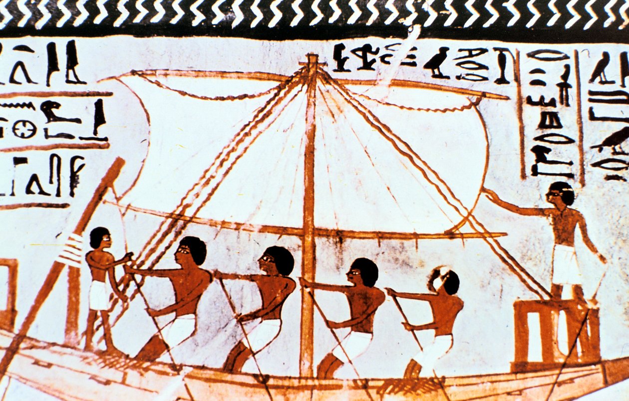 Vægmaleri fra Sennefers grav, Abydos, det gamle Egypten, 18. dynasti, c1450 f.Kr. af Unbekannt