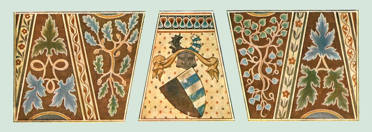 Vægmalerier i kirken St Gieri, Rhazuns, Grisons, Schweiz, 1928. af Unbekannt