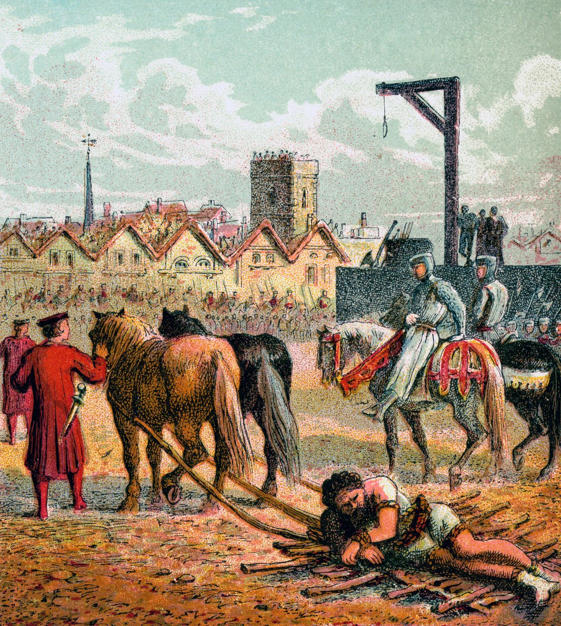 Wallace henrettet, 1305, c1850 af Unbekannt