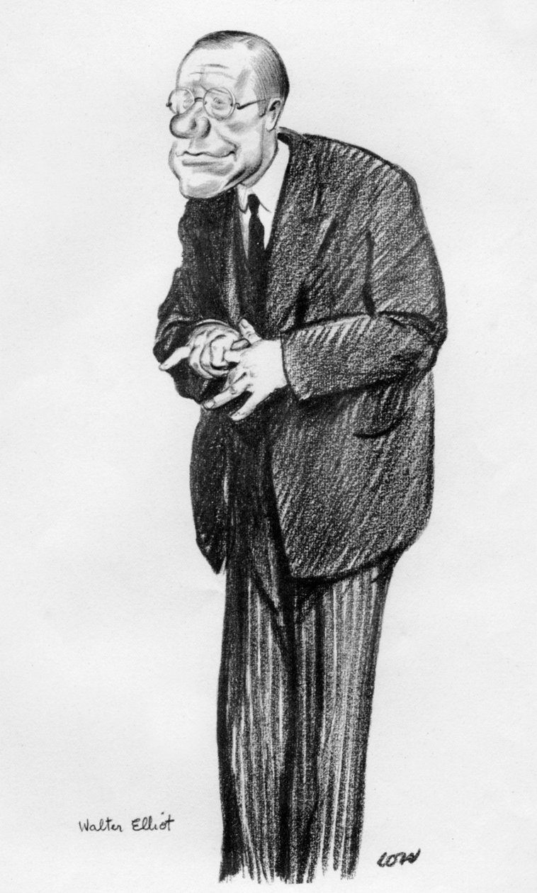 Walter Elliot, skotsk unionistisk politiker, 1933 af Unbekannt