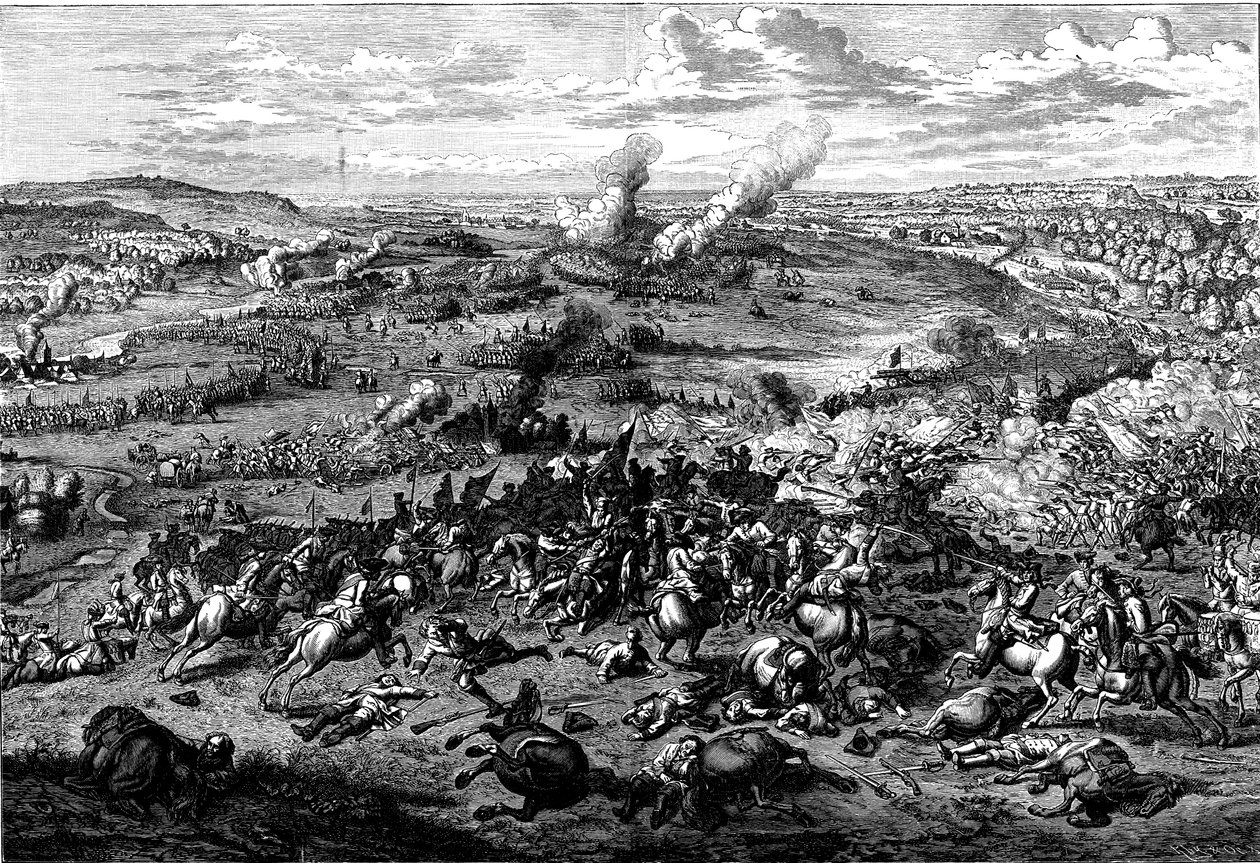 Den spanske arvefølgekrig: Slaget ved Blenheim, Bayern, 3. august 1704 af Unbekannt