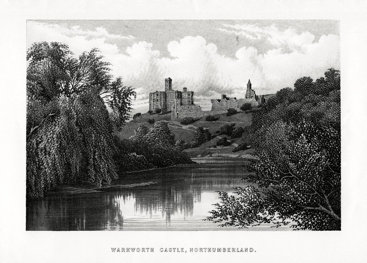 Warkworth Castle, Northumberland, 1896 af Unbekannt