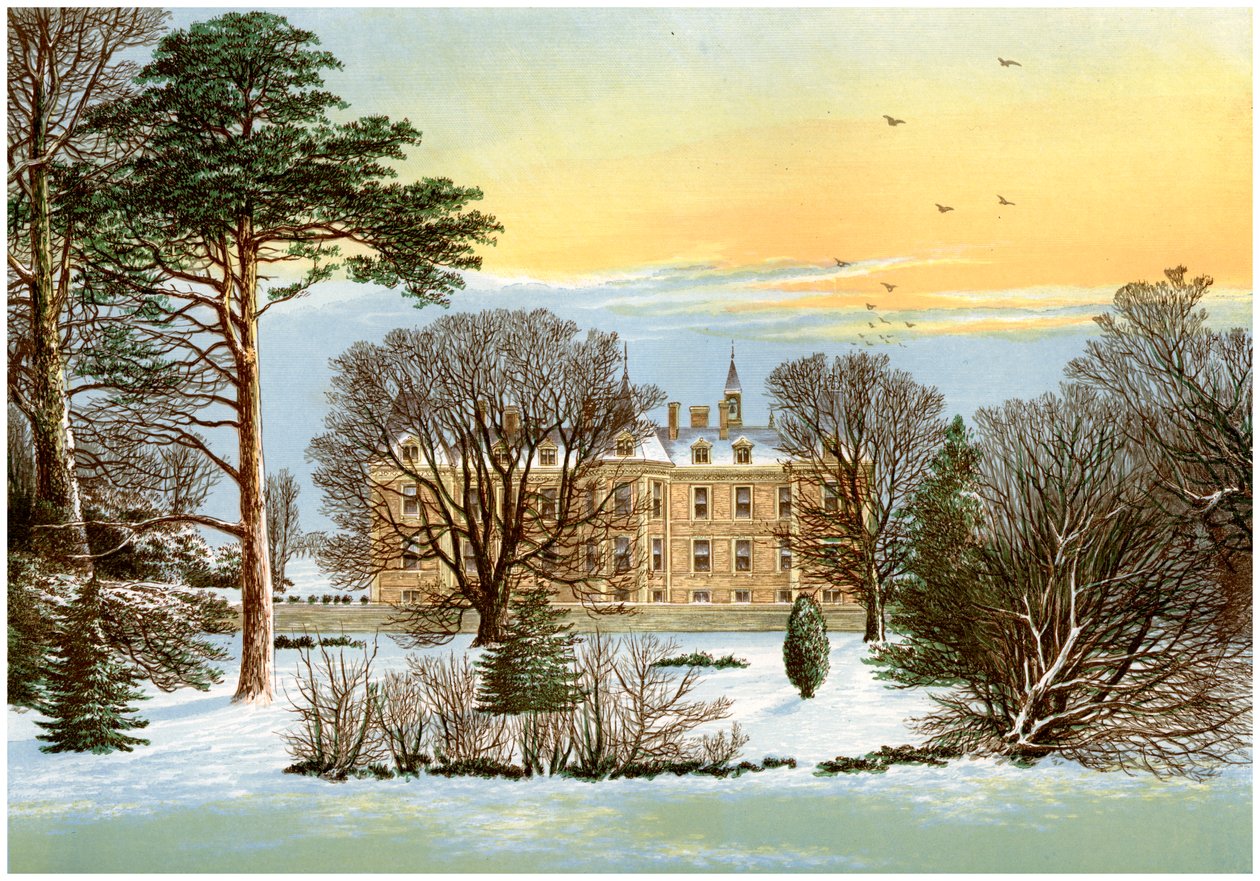 Warter Priory, nær Pocklington, Yorkshire, hjemsted for familien Wilson, c1880 af Unbekannt