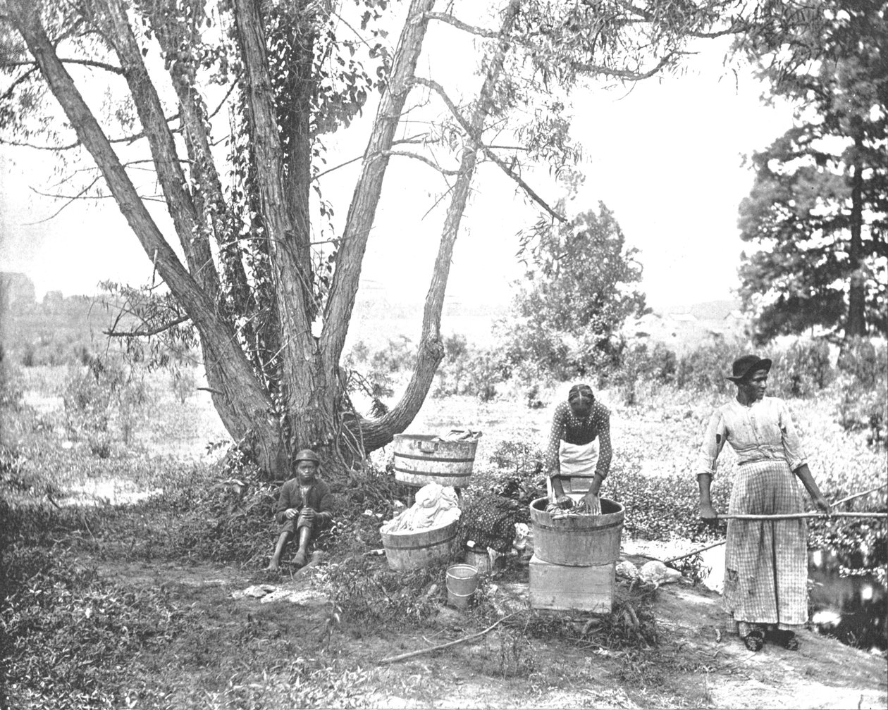 Washerwomen, El Paso, Texas, USA, c1900. af Unbekannt