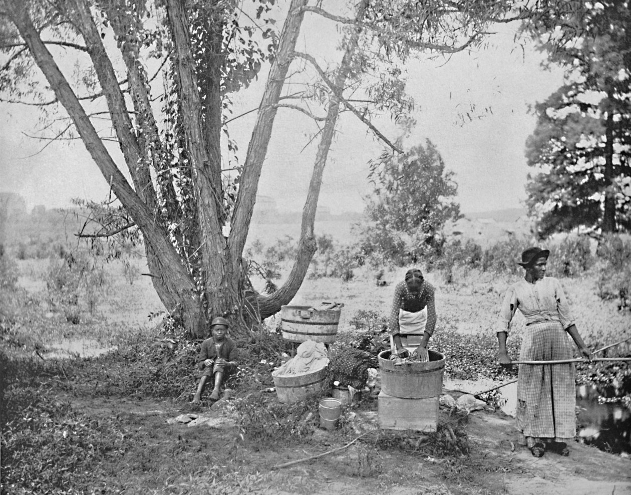 Washerwomen, El Paso, Texas, c1897. af Unbekannt