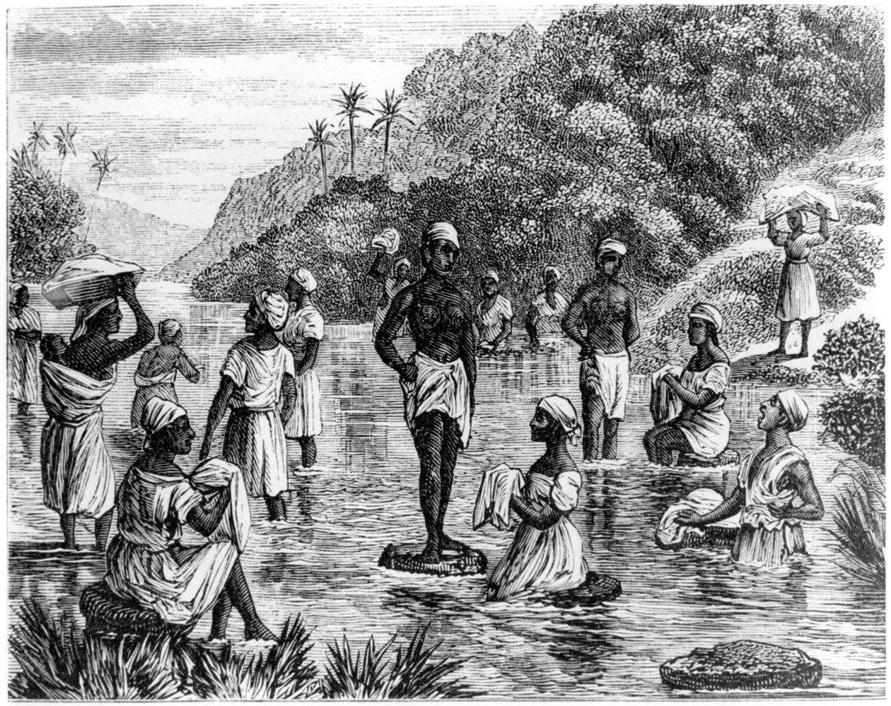 Vasketøj, Santo Domingo, 1873 af Unbekannt