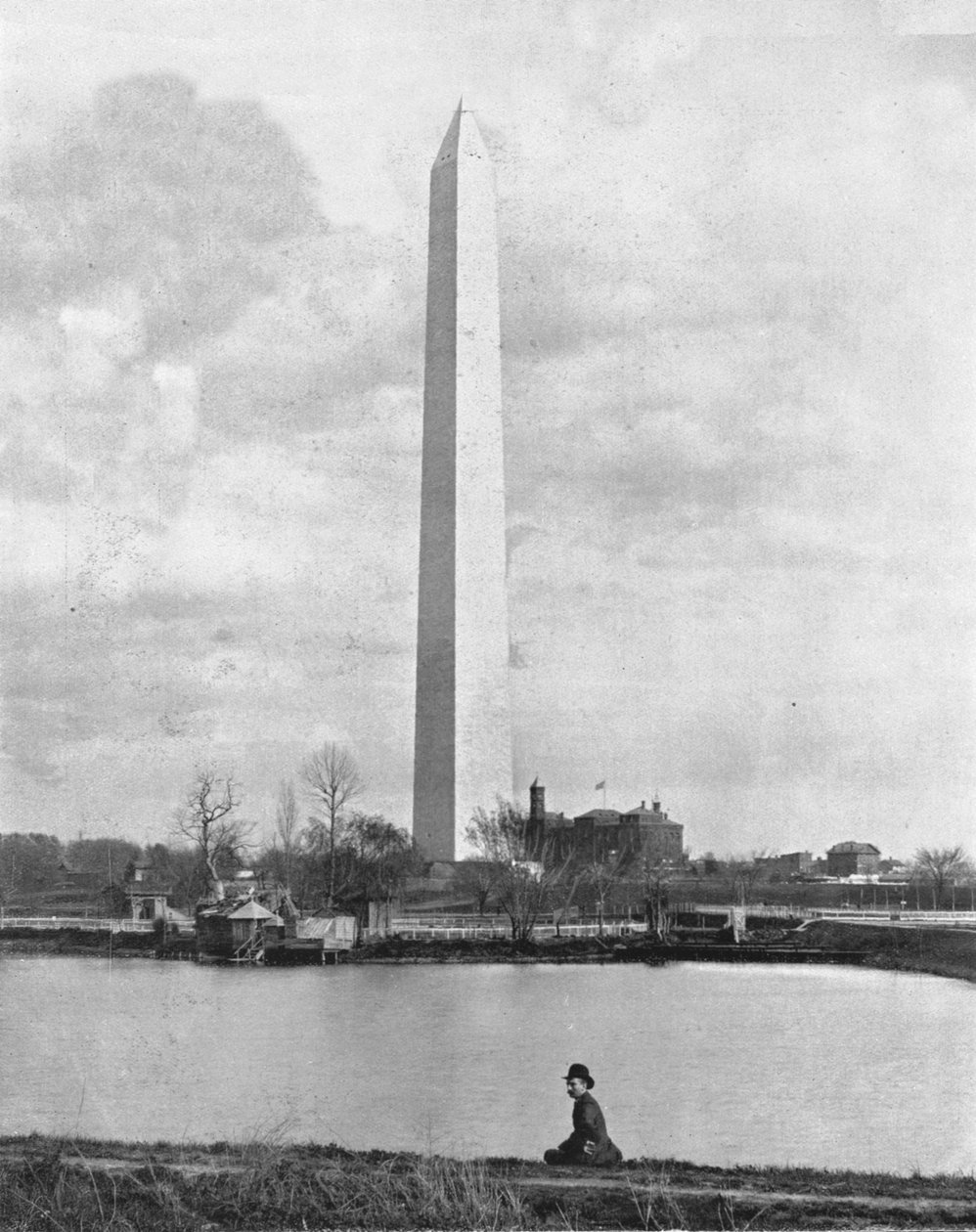 Washington Monument, Washington DC, USA, c1900. af Unbekannt