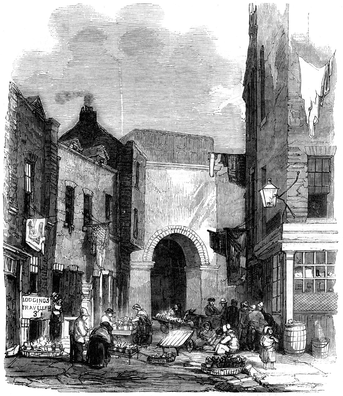 Vandtank i St Giless in the Fields, London, 1858 af Unbekannt