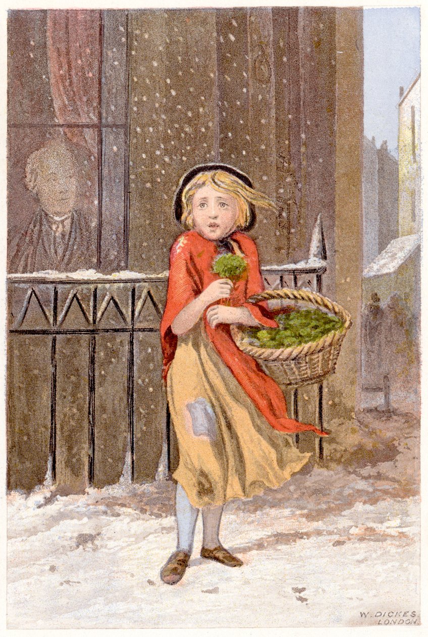 Brøndkarse sælger, c1880 af Unbekannt