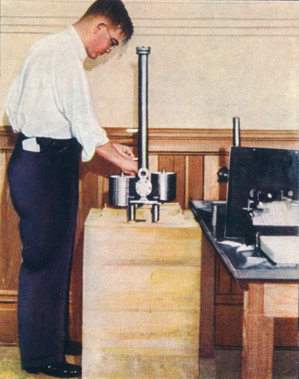 Vejning af jorden, 1938 af Unbekannt
