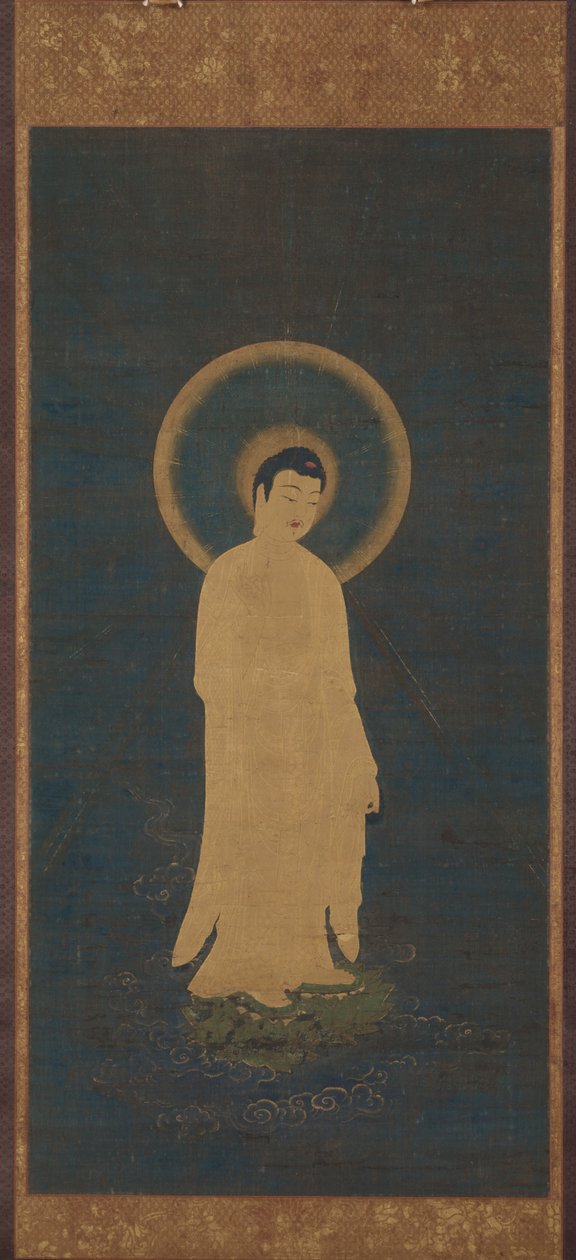 Indbydende afstamning af Amida Buddha Raigo, omkring 12701333. af Unbekannt