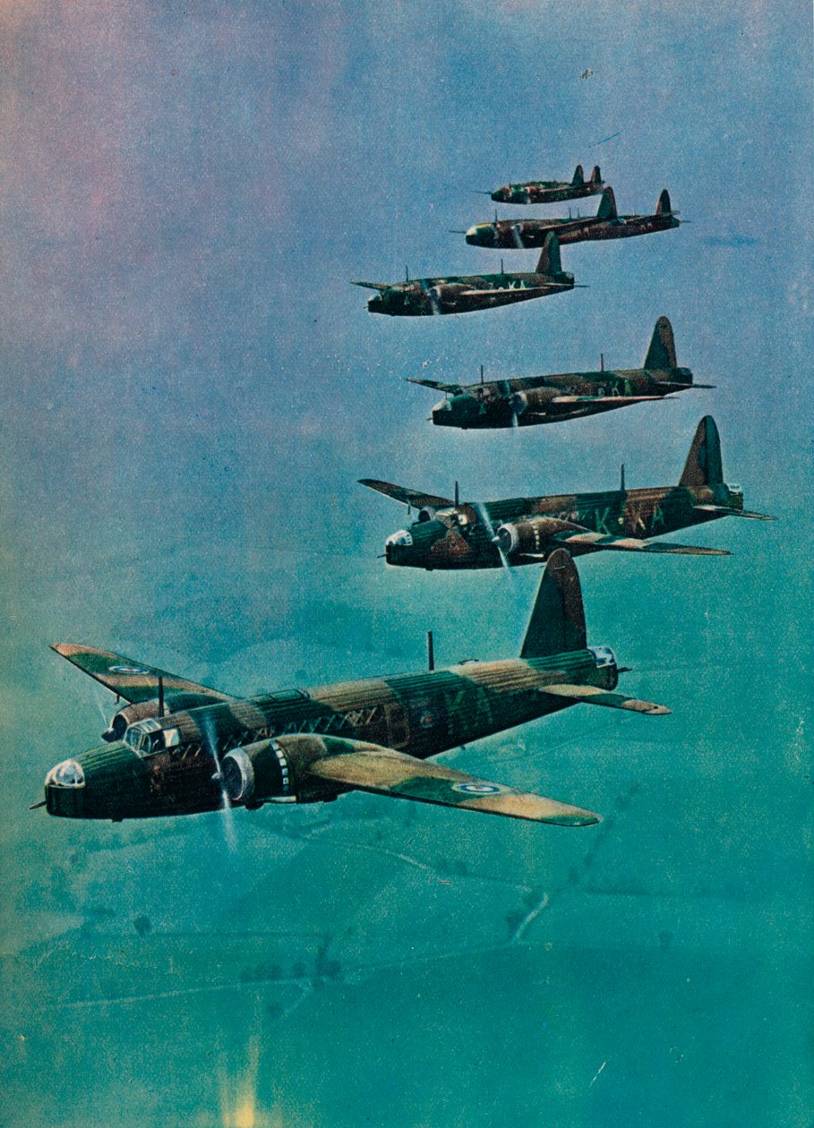 Wellington bombefly i dannelse, 1940 af Unbekannt