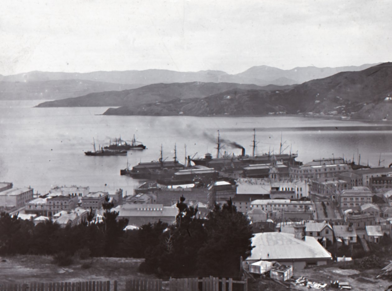 Wellington Harbour, slutningen af det 19.-begyndelsen af det 20. århundrede. af Unbekannt