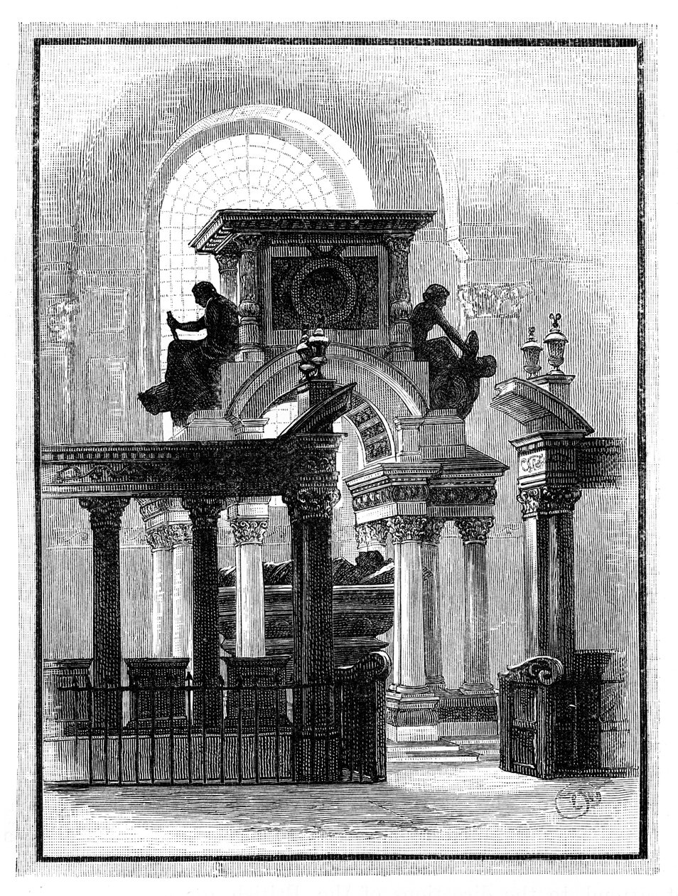 Wellington Monument, St Pauls Cathedral, London, c1888 af Unbekannt