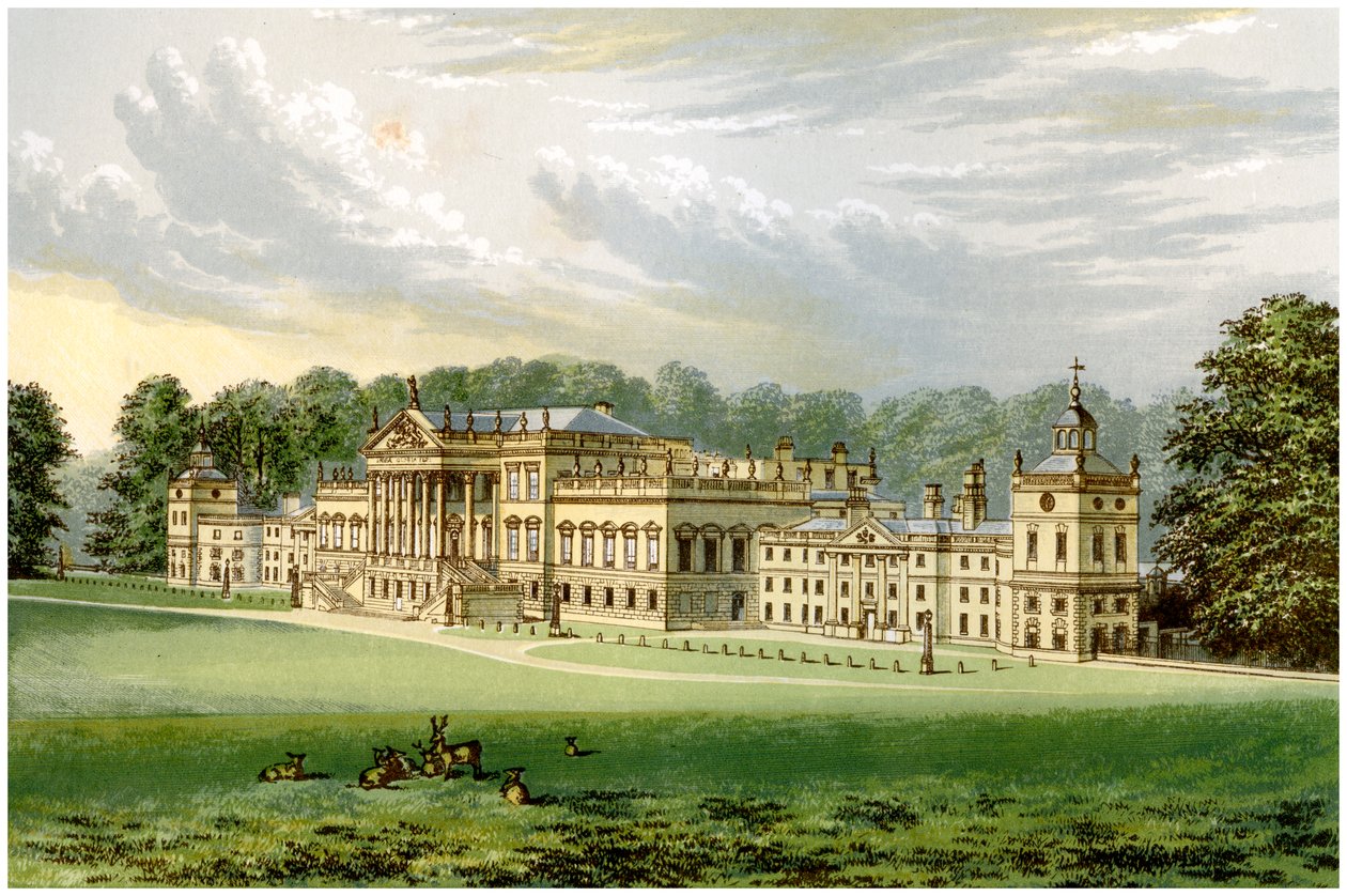 Wentworth Woodhouse, Yorkshire, hjemsted for Earl Fitzwilliam, c1880 af Unbekannt