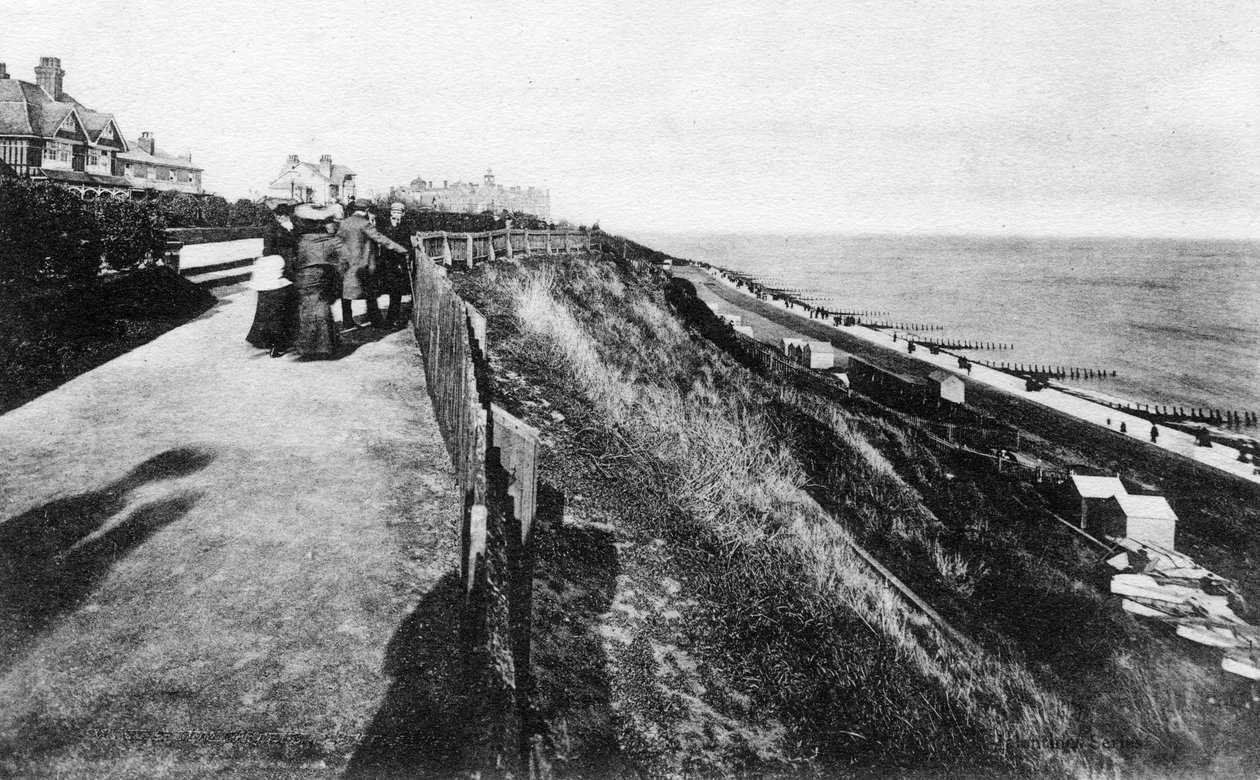 West Cliff og haver, Felixstowe, Suffolk, begyndelsen af det 20. århundrede af Unbekannt