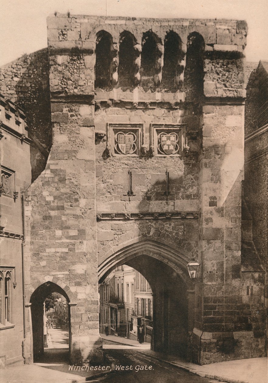 West Gate, Winchester, Hampshire, begyndelsen af det 20. århundrede af Unbekannt