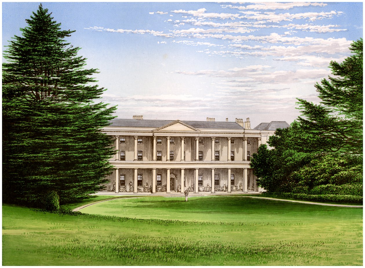 West Wycombe House, Buckinghamshire, hjemsted for Baronet Dashwood, c1880 af Unbekannt