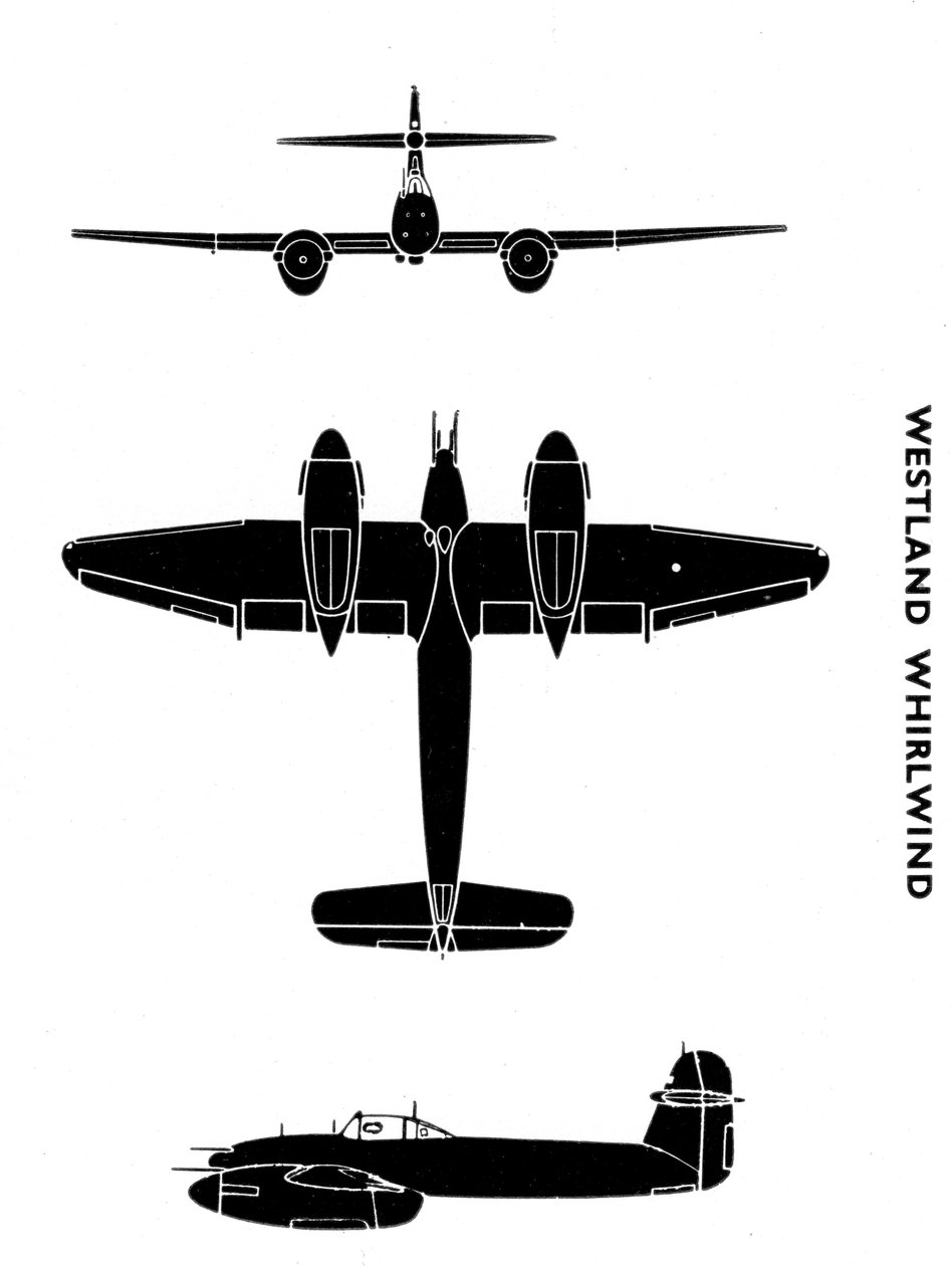 Westland Whirlwind, 1941 af Unbekannt