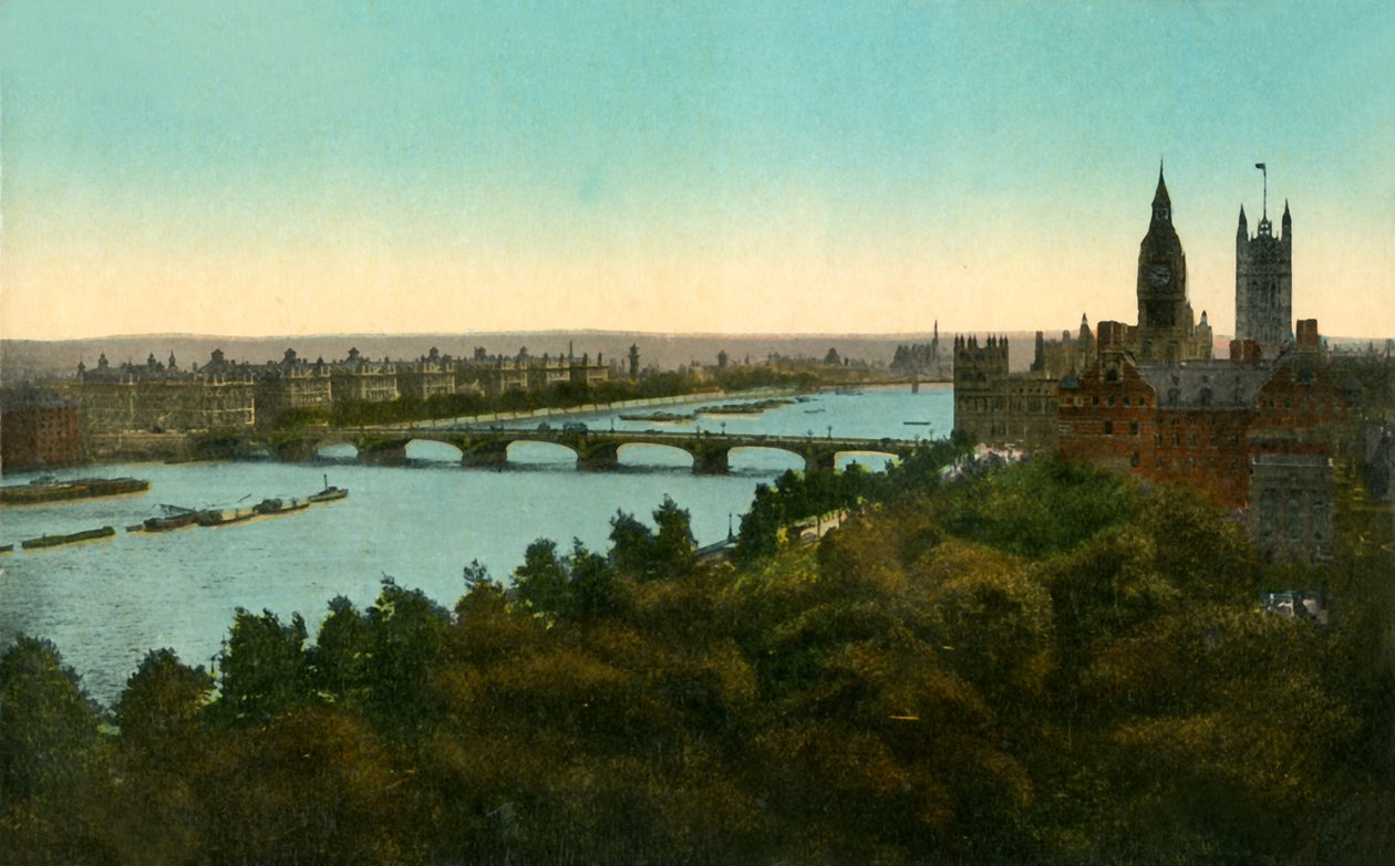 Westminster Bridge, London, c1910. af Unbekannt