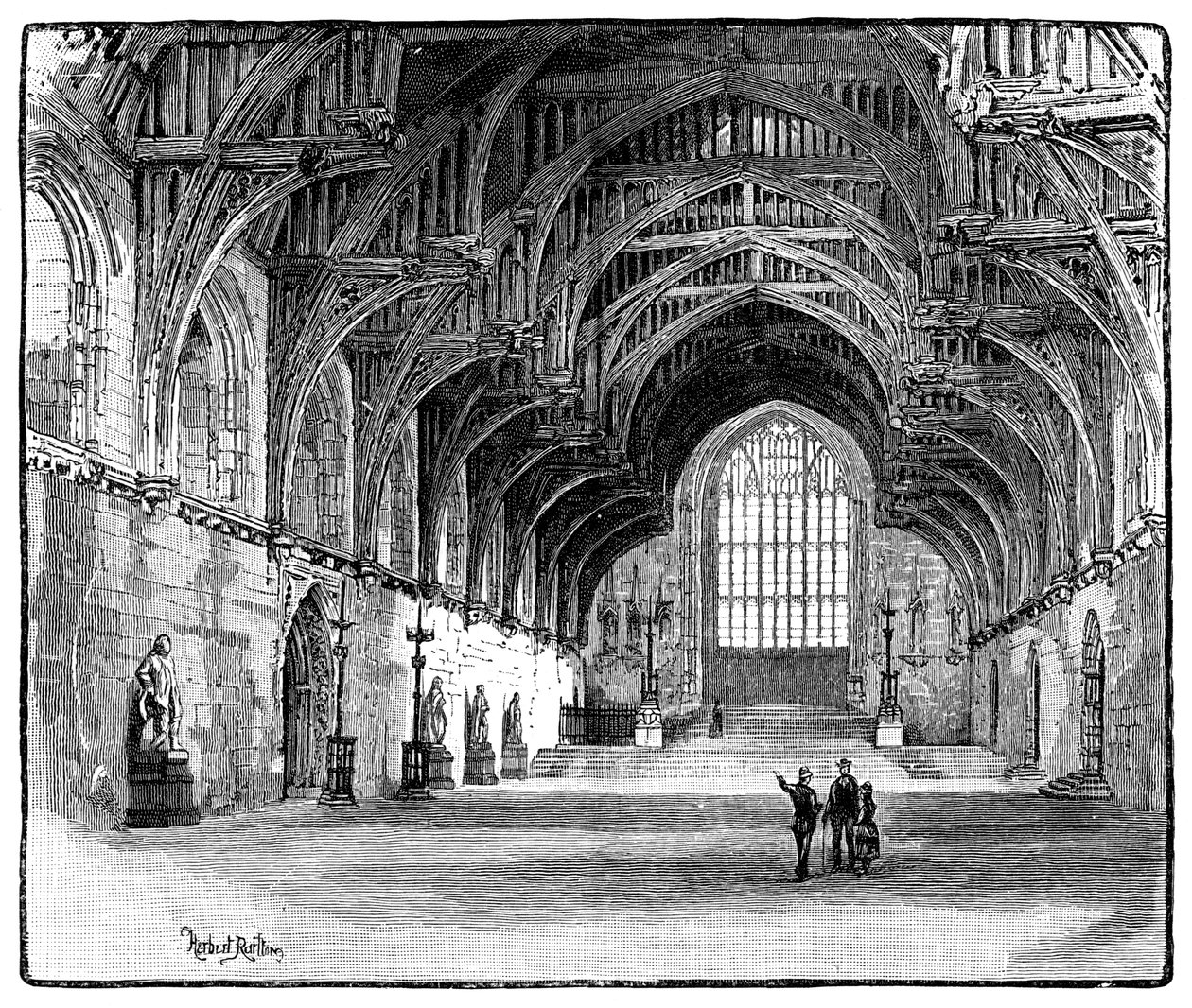 Westminster Hall, London, 1900 af Unbekannt