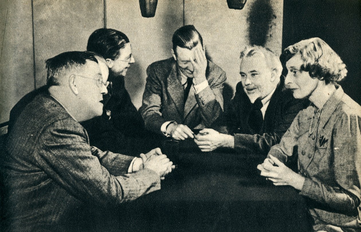 Hvilket spørgsmål! The Brains Trust i oversøisk session med Donald McCullough, 1942. af Unbekannt