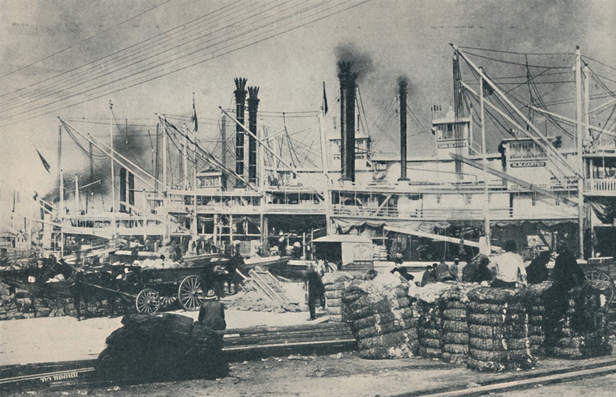 When Cotton Was Loaded, en skov af boretårne og røgstabler, 1937 af Unbekannt