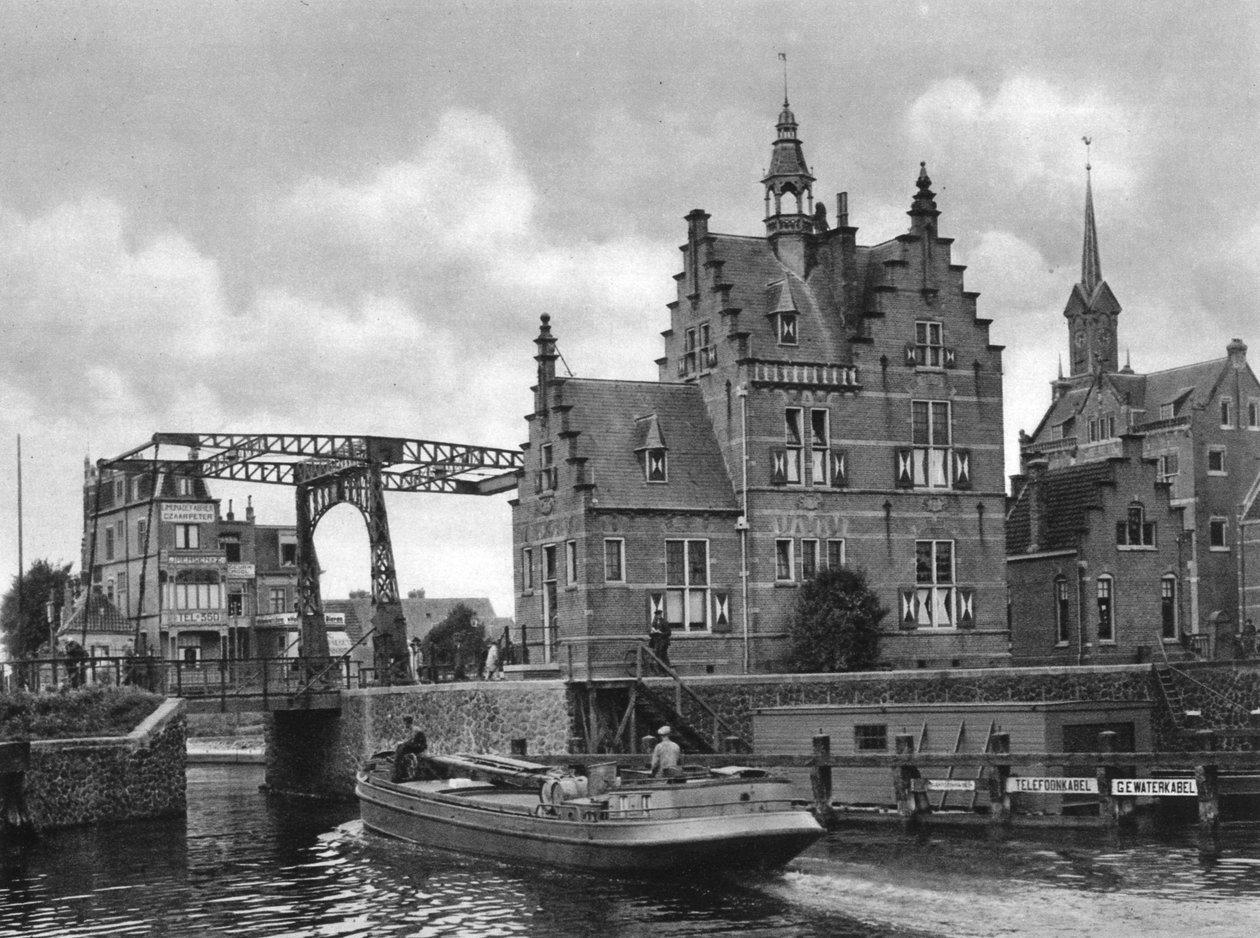 Hvor zar Peter arbejdede som skibstømrer, Zaandam, Holland, c1934 af Unbekannt