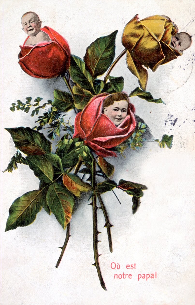Hvor er vores far, fransk postkort, c1900 af Unbekannt