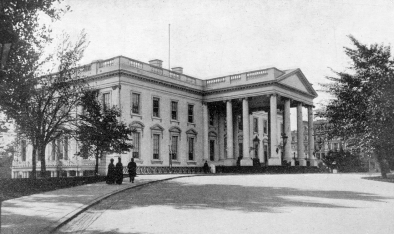 Det Hvide Hus, Washington, USA, 1901 af Unbekannt