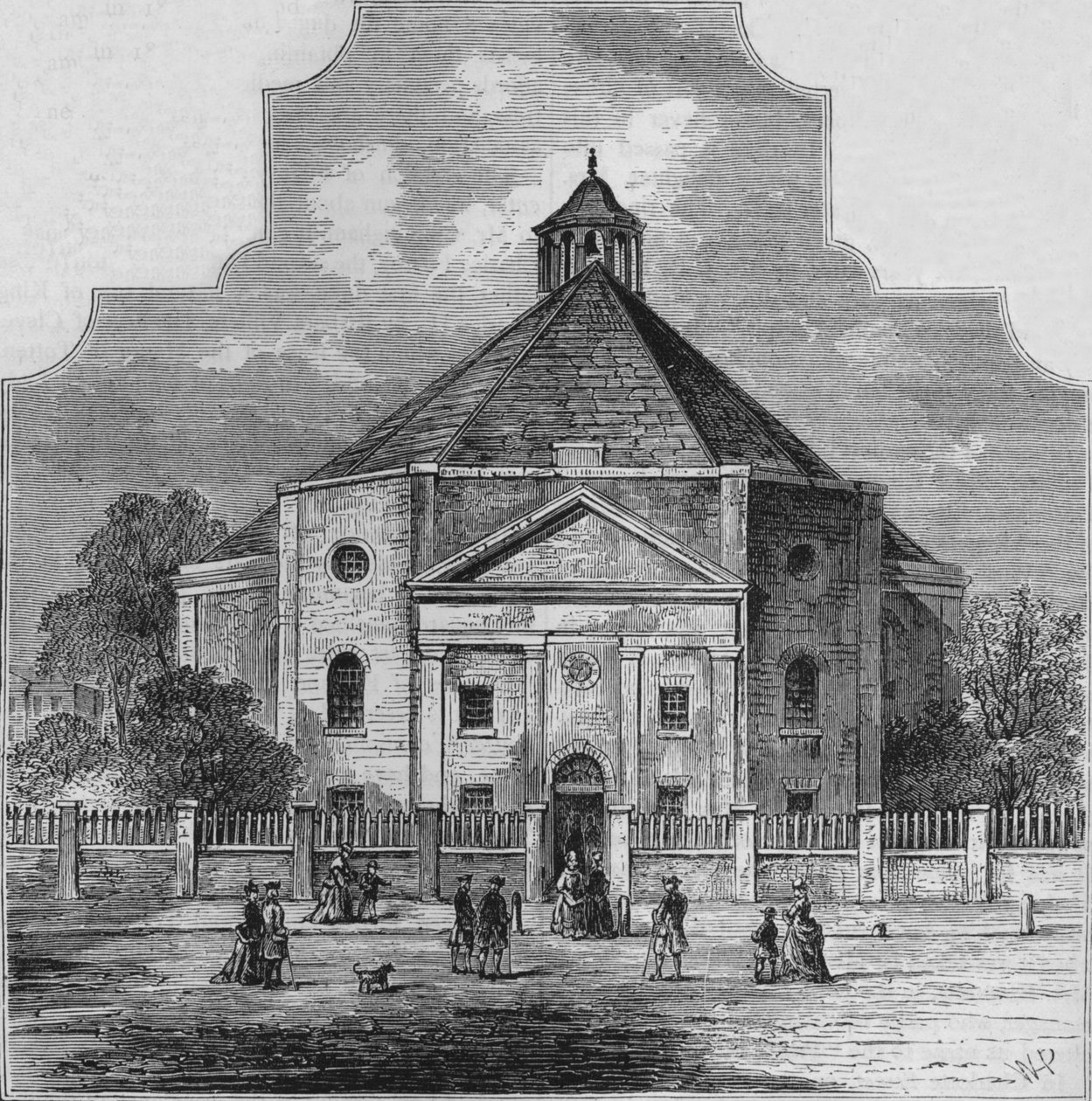 Whitefields Tabernacle, Tottenham Court Road, Westminster, London, 1820 1878 af Unbekannt