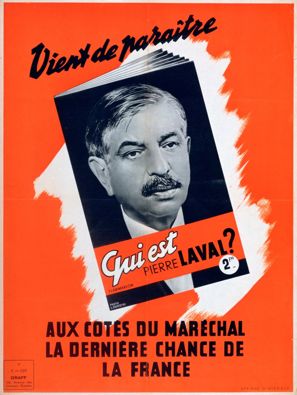 Hvem er Pierre Laval, Vichy fransk propagandaplakat, 1940-1944 af Unbekannt