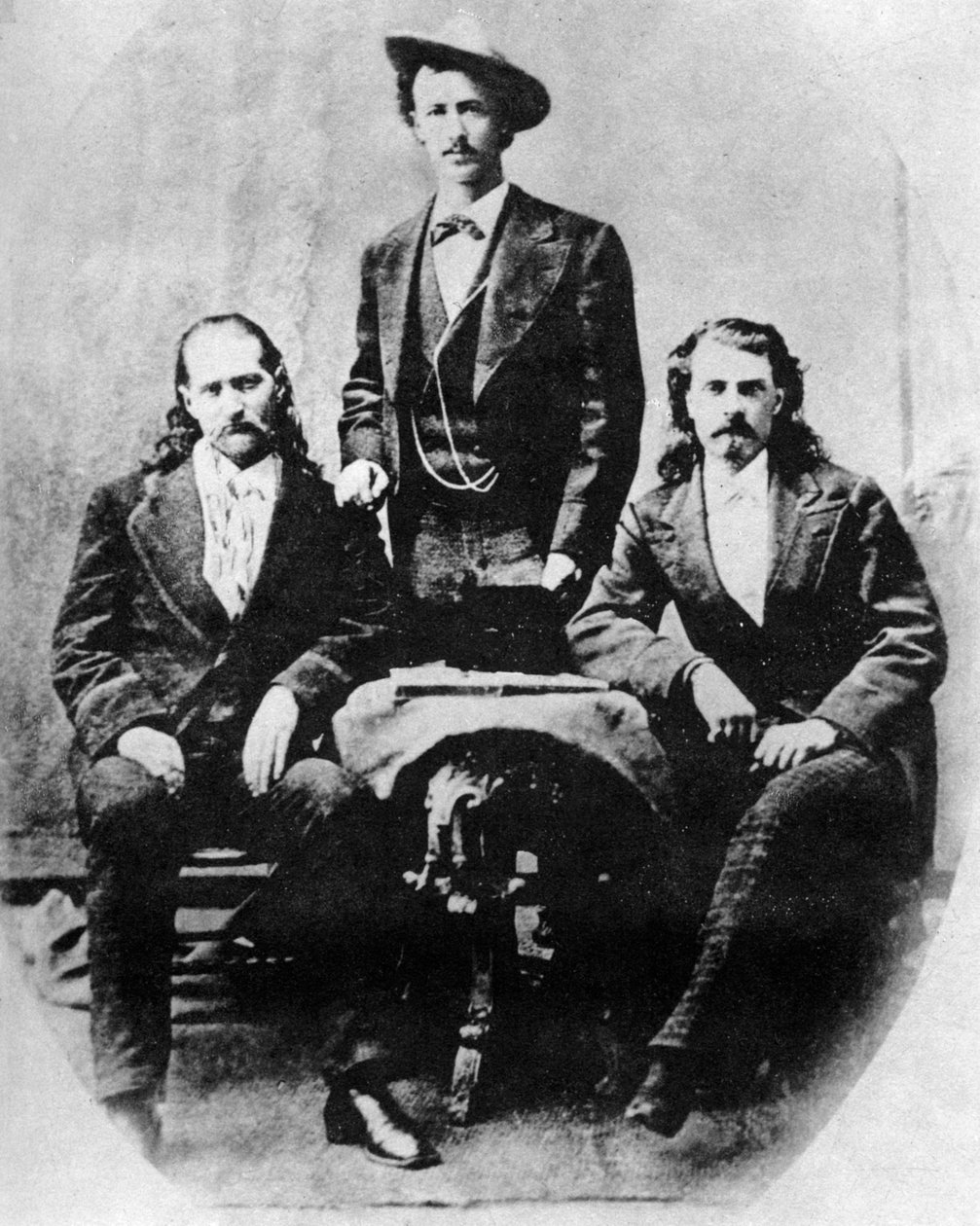 Wild Bill Hickok, Texas Jack Omohundro og Buffalo Bill Cody, c1870
