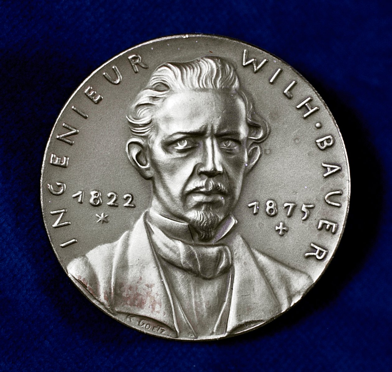 Wilhelm Bauer 1822-1875, tysk opfinder og pionerbygger af ubåde af Unbekannt
