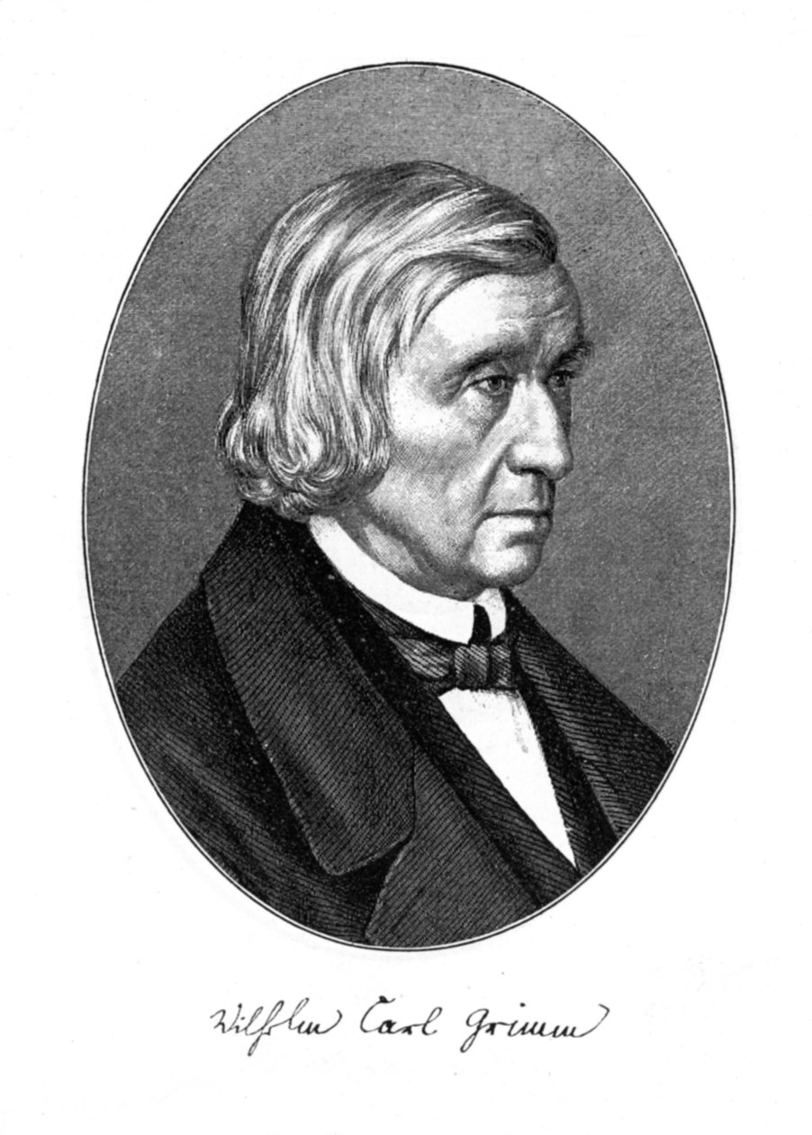 Wilhelm Carl Grimm, tysk forfatter, 1887 af Unbekannt