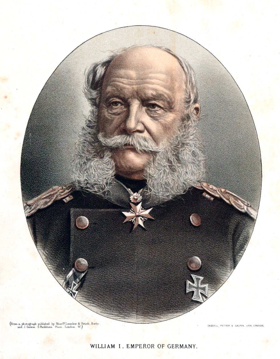 Wilhelm I, konge af Preussen og kejser af Tyskland, c1880 af Unbekannt