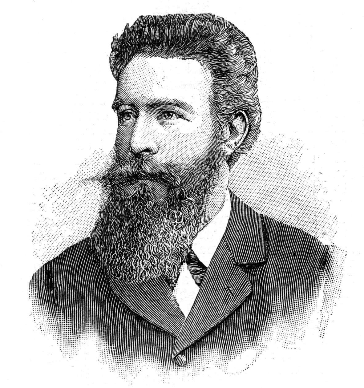 Wilhelm Konrad von Rontgen, tysk fysiker, 1902. af Unbekannt