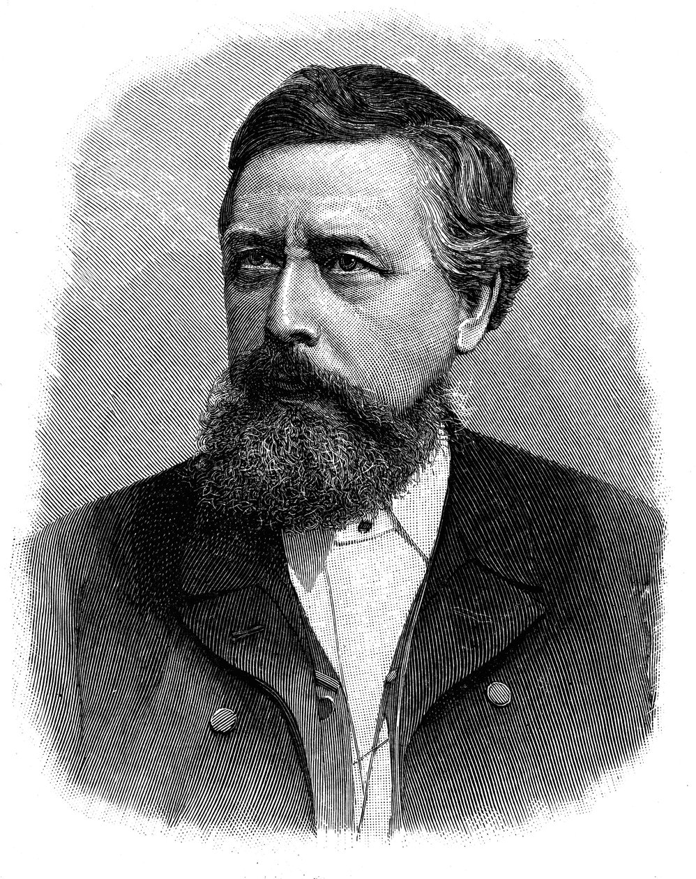 Wilhelm Liebknecht, tysk socialdemokrat fra det 19. århundrede af Unbekannt