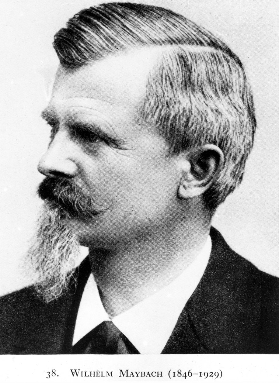 Wilhelm Maybach, tysk opfinder og bilkonstruktør, ca. 1900 af Unbekannt