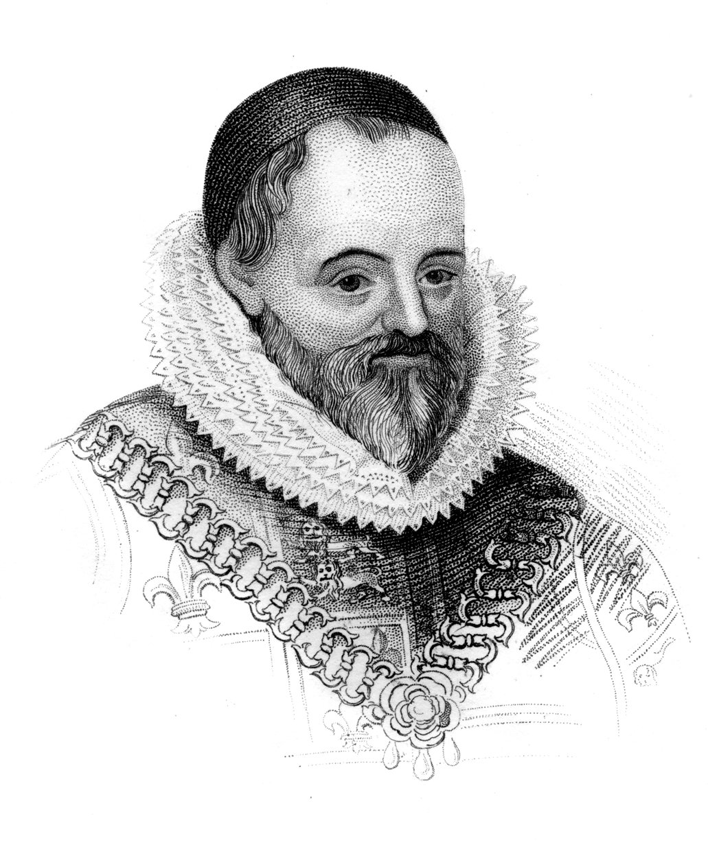 William Camden, engelsk antikvar og historiker, c1850 af Unbekannt