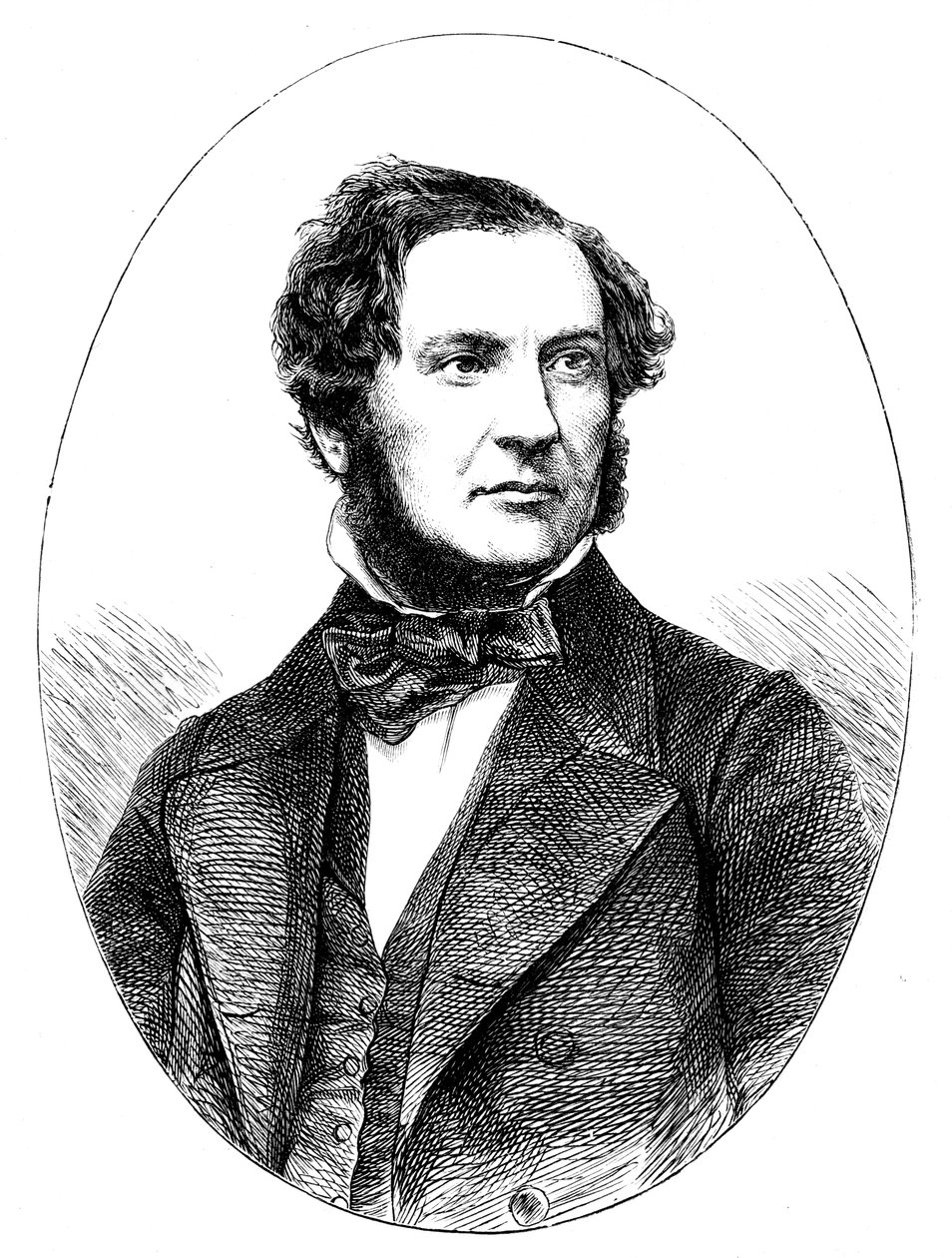 William Ewart Gladstone, britisk liberal statsmand og premierminister, 1855 af Unbekannt