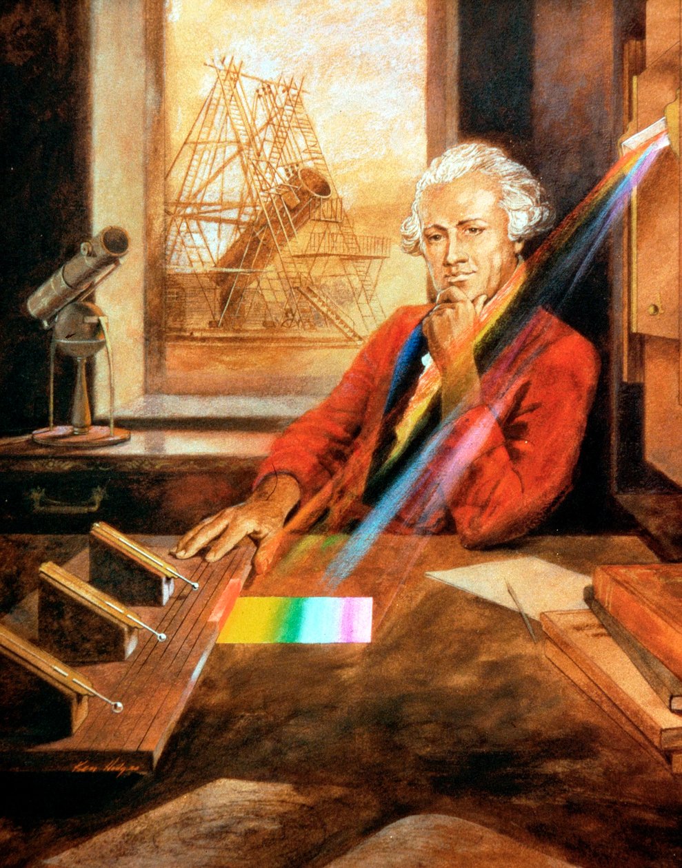 William Herschel 1738-1822 tyskfødt engelsk astronom af Unbekannt