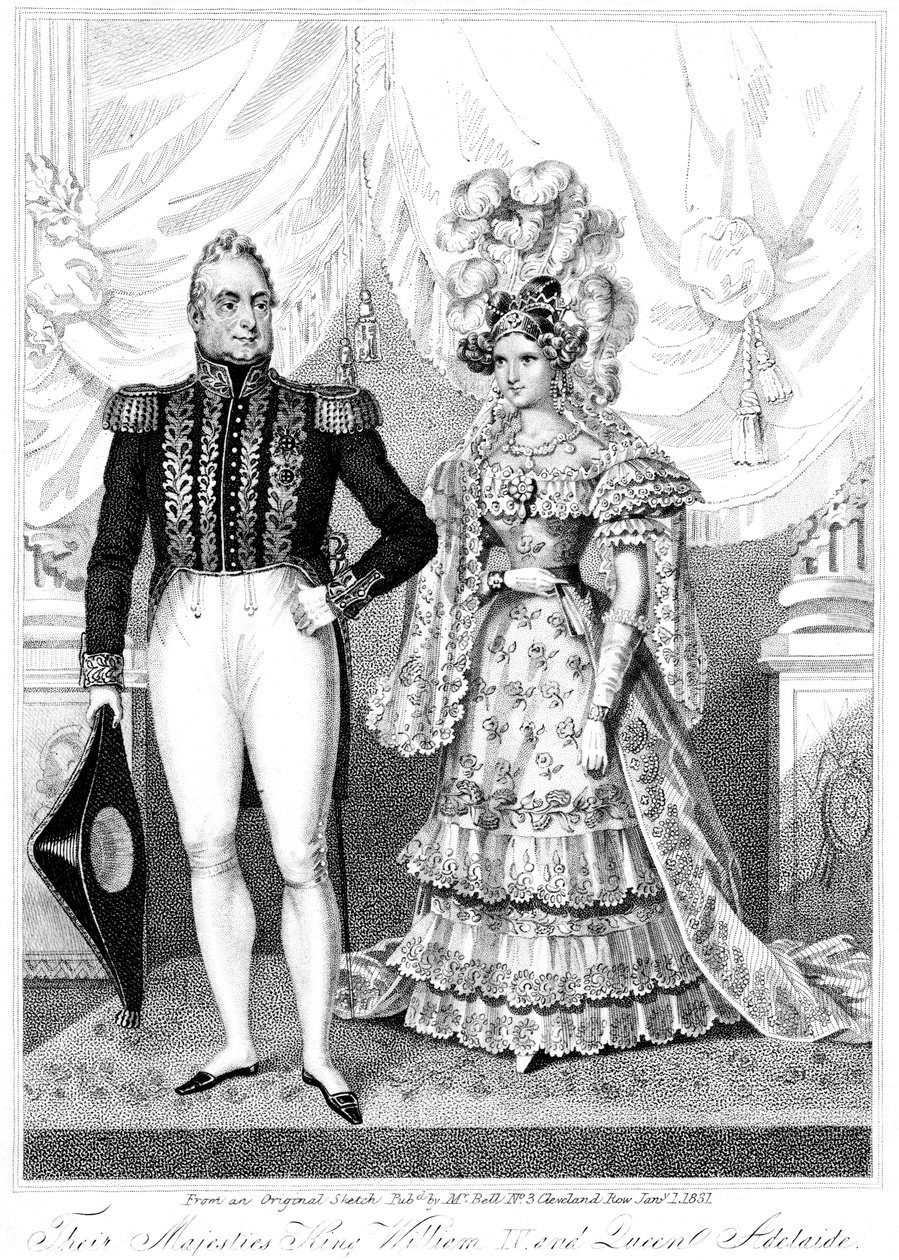William IV og dronning Adelaide, 1881 af Unbekannt