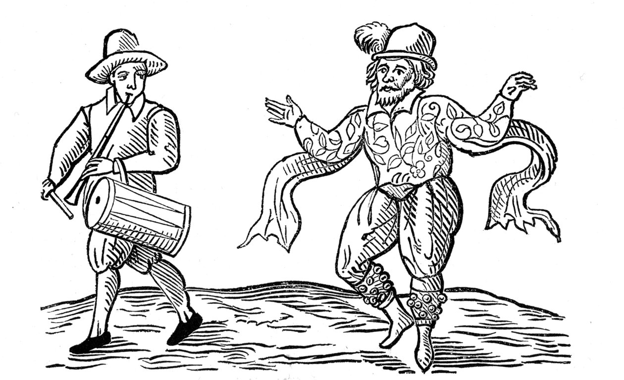 William Kemp eller Kempe, Elizabethansk komiker, 1600 af Unbekannt